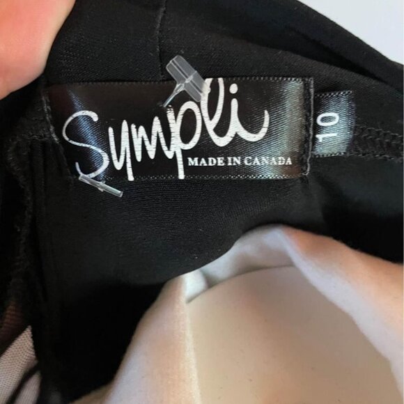 Black Tunic With Mesh Accents - Picture 2 of 5